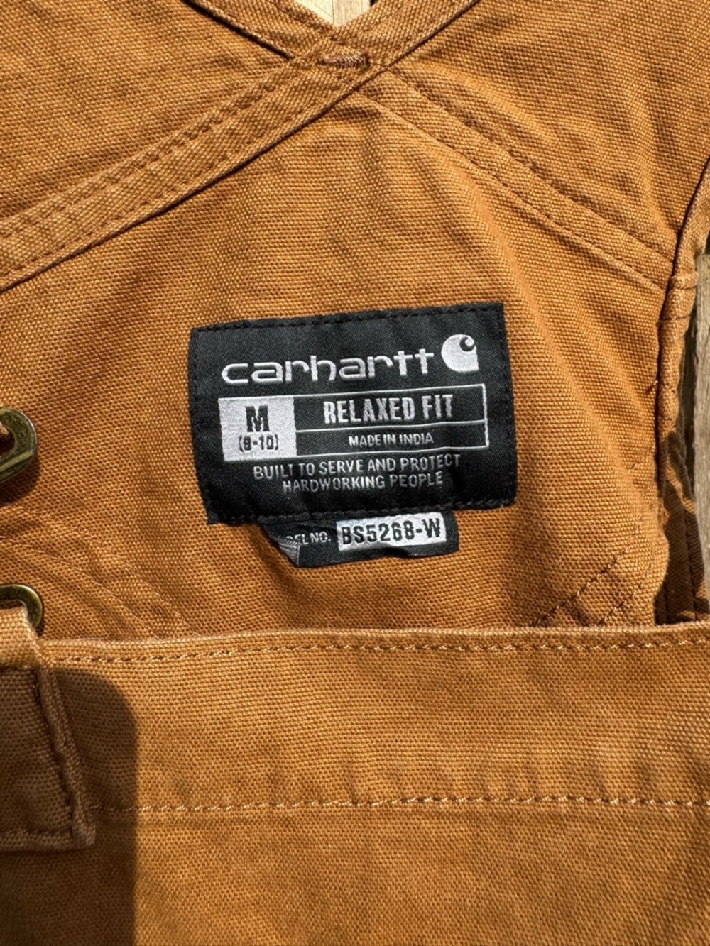 Carhartt RUGGED FLEX RELAXED FIT CANVAS SHORTALL - Picture 2 of 14